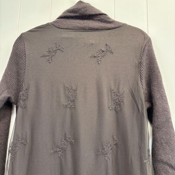 Sundance‎ Womens Boho Fairy Embroidered Mesh Lace Turtleneck Dress Size M Sequin - Picture 7 of 10
